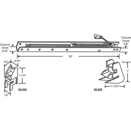 Strybuc 29in Window Channel Balance 60-283-36